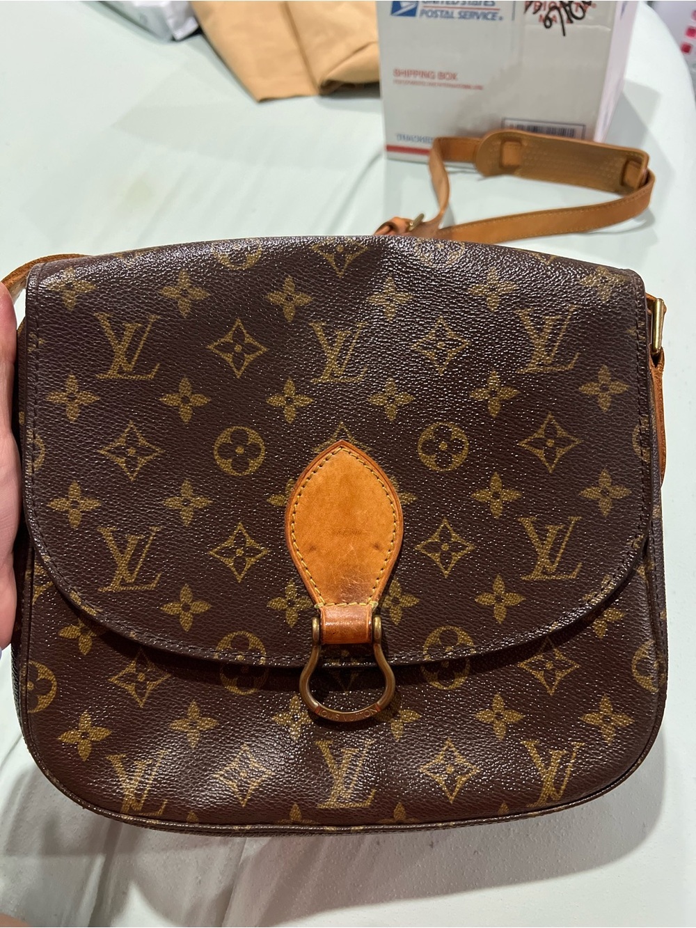 Authentic Louis Vuitton Saint Cloud Brown Monogram Crossbody W/ COA